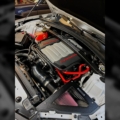 Camaro SS engine bay with cold air inductions intake installed